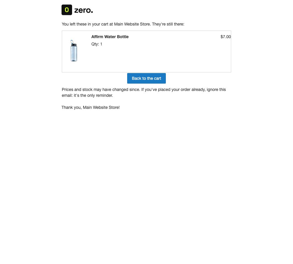 The reminder email.